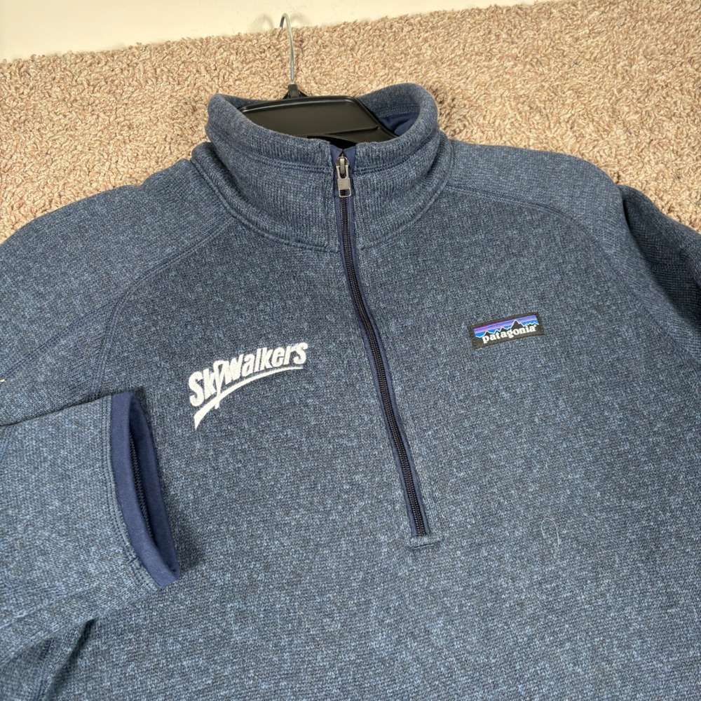Patagonia Better Sweater 1/4 Zip‎ Pullover Mens Large Blue Fleece 25617 FA17